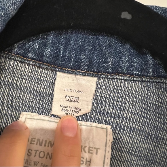 JCREW Denim Button Down Jean Jacket Size S - Picture 10 of 10